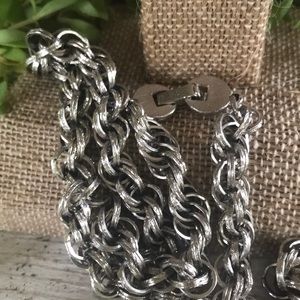 Vintage Jewelry - Vintage Monet Chain Thick Silvertone Vintage Jewelry - Vintage Monet Chain Thick Silvertone